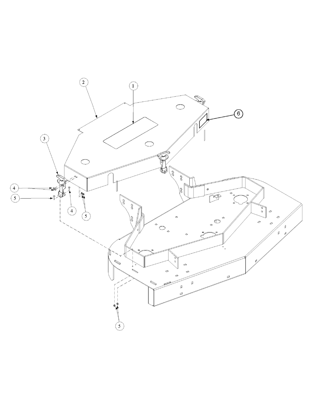Cover Assembly Diagram and Parts List for H1748 55AE3D4S750-WAM Cub Cadet Lawn Mower